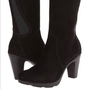 Blondo knee high black suede waterproof boots